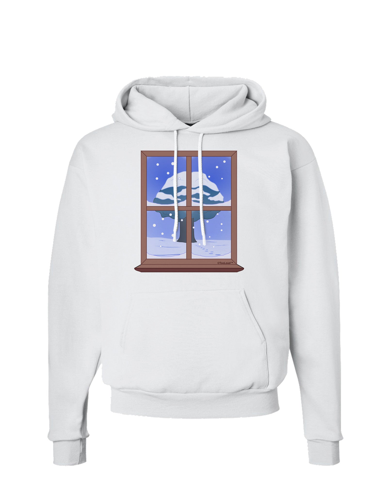 Frosty Window Design Hoodie Sweatshirt-Hoodie-TooLoud-White-Small-Davson Sales