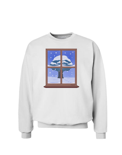 Frosty Window Design Sweatshirt-Sweatshirts-TooLoud-White-Small-Davson Sales