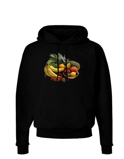 Fruit Basket Still Life Dark Hoodie Sweatshirt-Hoodie-TooLoud-Black-Small-Davson Sales