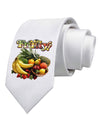 Fruity Fruit Basket 2 Printed White Necktie