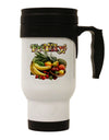 Fruity Fruit Basket 2 Stainless Steel 14oz Travel Mug-Travel Mugs-TooLoud-White-Davson Sales