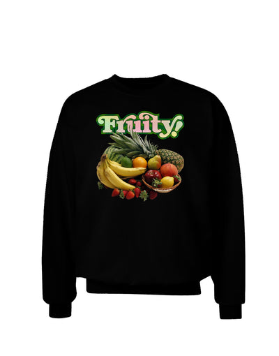 Fruity Fruit Basket Adult Dark Sweatshirt-Sweatshirts-TooLoud-Black-Small-Davson Sales