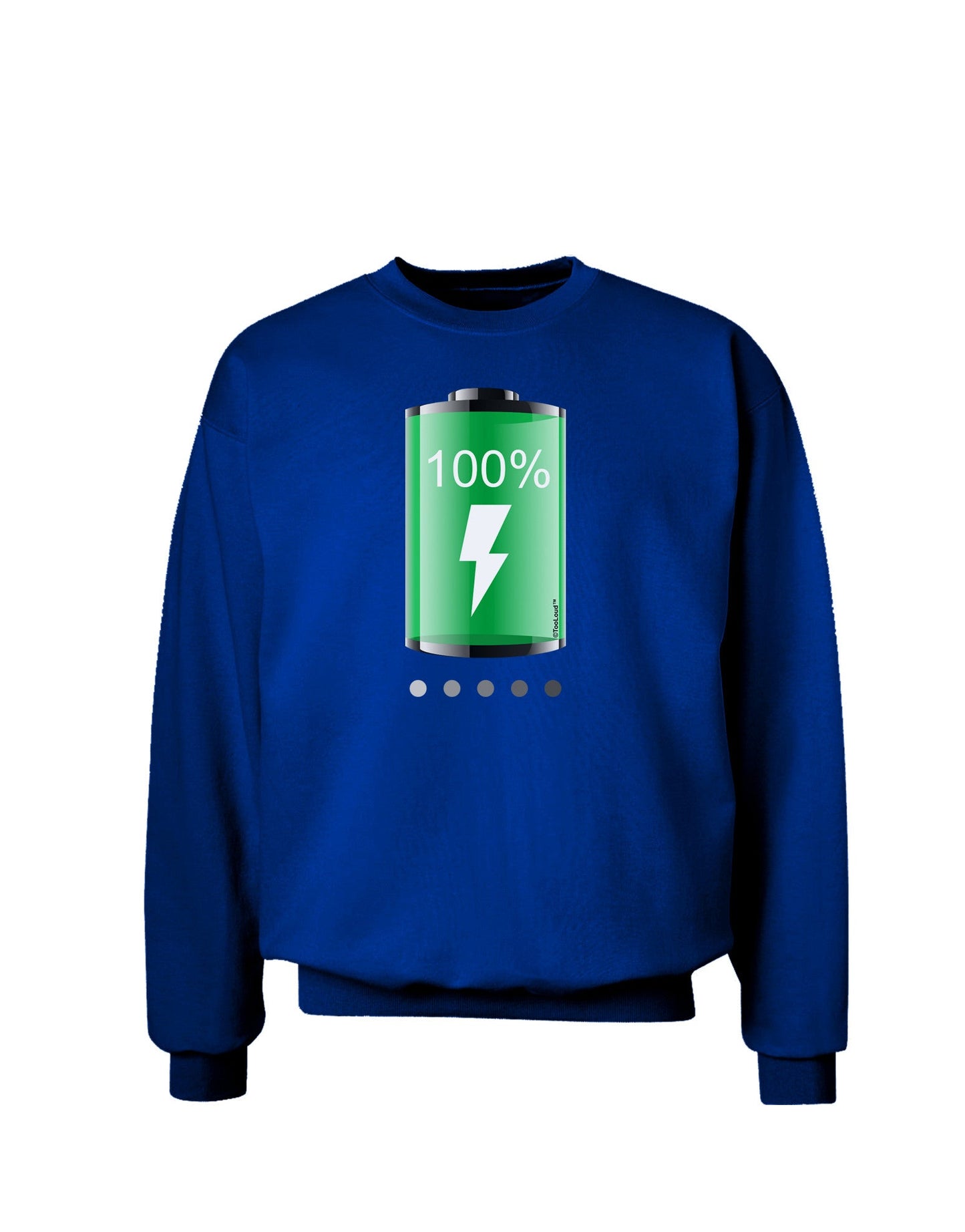 Full Energy 100 Percent Adult Dark Sweatshirt-Sweatshirts-TooLoud-Deep-Royal-Blue-Small-Davson Sales