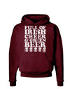 Full of Irish Cheer and Green Beer Dark Hoodie Sweatshirt by TooLoud-Hoodie-TooLoud-Maroon-Small-Davson Sales