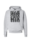 Full of Irish Cheer and Green Beer Hoodie Sweatshirt by TooLoud-Hoodie-TooLoud-AshGray-Small-Davson Sales