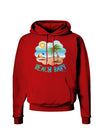 Fun Summer Beach Scene - Beach Baby Dark Hoodie Sweatshirt by TooLoud-Hoodie-TooLoud-Red-Small-Davson Sales