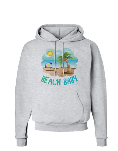 Fun Summer Beach Scene - Beach Baby Hoodie Sweatshirt by TooLoud-Hoodie-TooLoud-AshGray-Small-Davson Sales