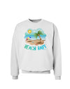 Fun Summer Beach Scene - Beach Baby Sweatshirt by TooLoud-Sweatshirts-TooLoud-White-Small-Davson Sales