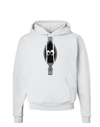 Funny Eyes Peeking Out of Zipper Hoodie Sweatshirt by TooLoud-Hoodie-TooLoud-White-Small-Davson Sales