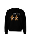 Funny Gingerbread Conversation Christmas Adult Dark Sweatshirt-Sweatshirts-TooLoud-Black-Small-Davson Sales