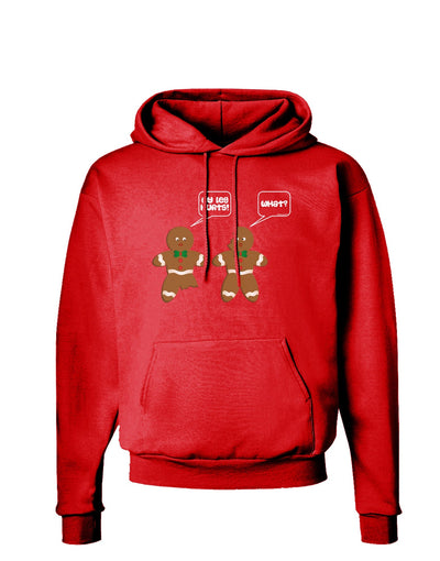 Funny Gingerbread Conversation Christmas Dark Hoodie Sweatshirt-Hoodie-TooLoud-Red-Small-Davson Sales