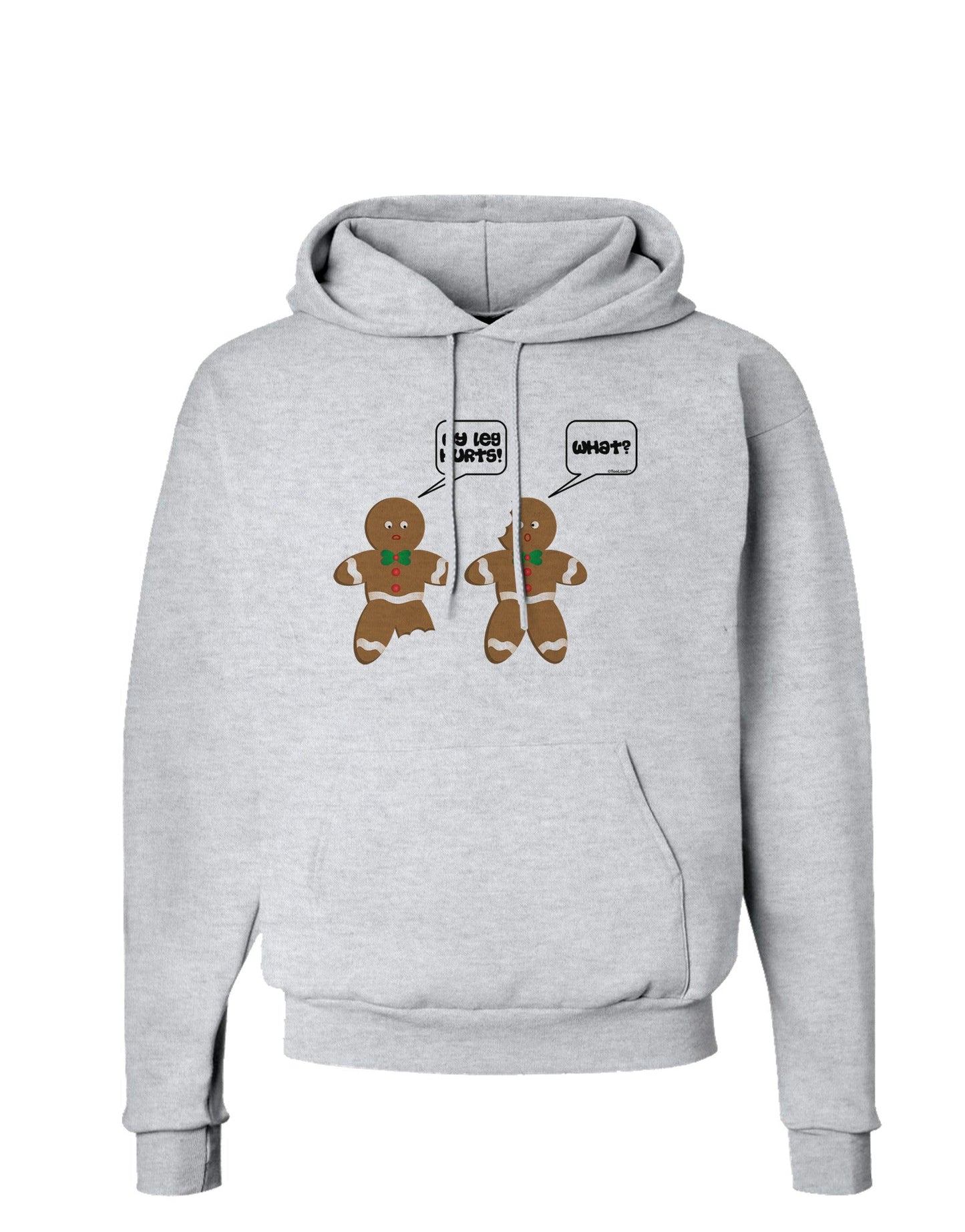 Funny Gingerbread Conversation Christmas Hoodie Sweatshirt-Hoodie-TooLoud-AshGray-Small-Davson Sales