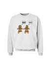 Funny Gingerbread Conversation Christmas Sweatshirt-Sweatshirts-TooLoud-White-Small-Davson Sales