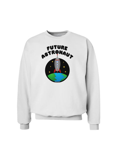Future Astronaut Color Sweatshirt-Sweatshirts-TooLoud-White-Small-Davson Sales