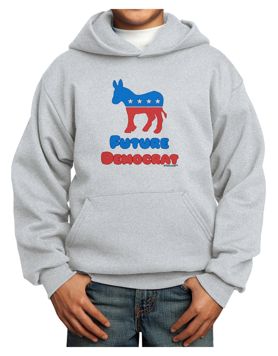 Future Democrat Youth Hoodie Pullover Sweatshirt-Youth Hoodie-TooLoud-White-XS-Davson Sales