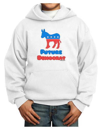 Future Democrat Youth Hoodie Pullover Sweatshirt-Youth Hoodie-TooLoud-White-XS-Davson Sales