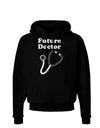 Future Doctor Distressed Dark Hoodie Sweatshirt-Hoodie-TooLoud-Black-Small-Davson Sales