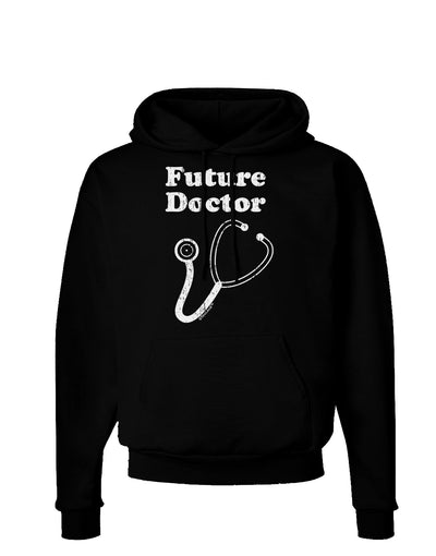 Future Doctor Distressed Dark Hoodie Sweatshirt-Hoodie-TooLoud-Black-Small-Davson Sales