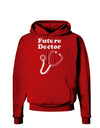 Future Doctor Distressed Dark Hoodie Sweatshirt-Hoodie-TooLoud-Red-Small-Davson Sales