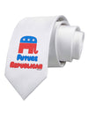 Future Republican Printed White Necktie