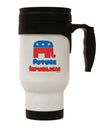 Future Republican Stainless Steel 14oz Travel Mug-Travel Mugs-TooLoud-White-Davson Sales