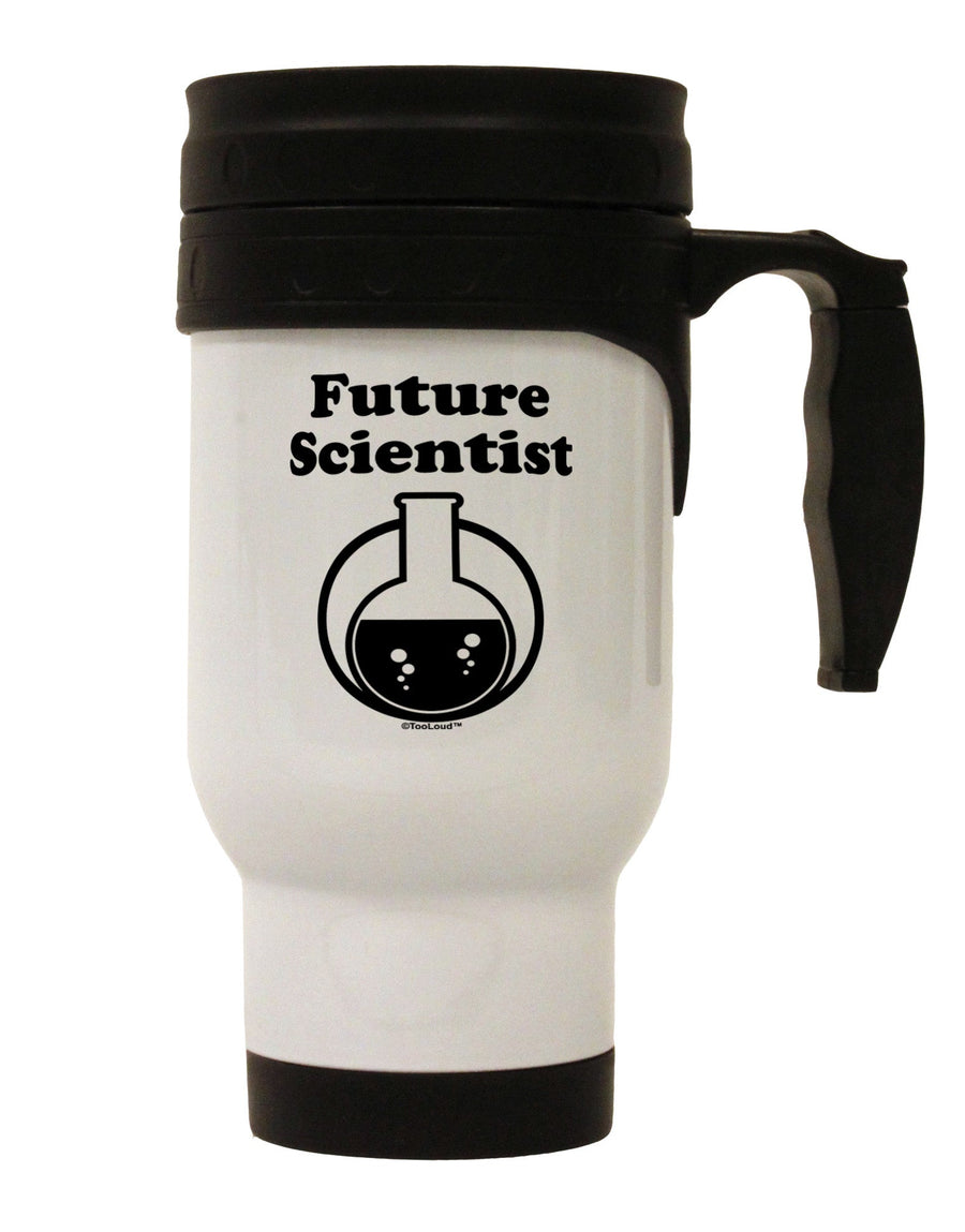 Future Scientist Stainless Steel 14oz Travel Mug-Travel Mugs-TooLoud-White-Davson Sales