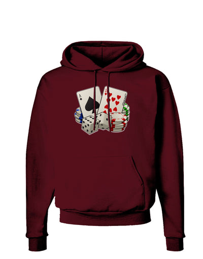 Gambling Weapons Dark Hoodie Sweatshirt-Hoodie-TooLoud-Maroon-Small-Davson Sales