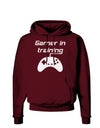 Gamer In Training BnW Dark Hoodie Sweatshirt-Hoodie-TooLoud-Maroon-Small-Davson Sales