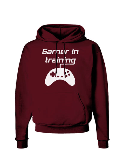 Gamer In Training BnW Dark Hoodie Sweatshirt-Hoodie-TooLoud-Maroon-Small-Davson Sales