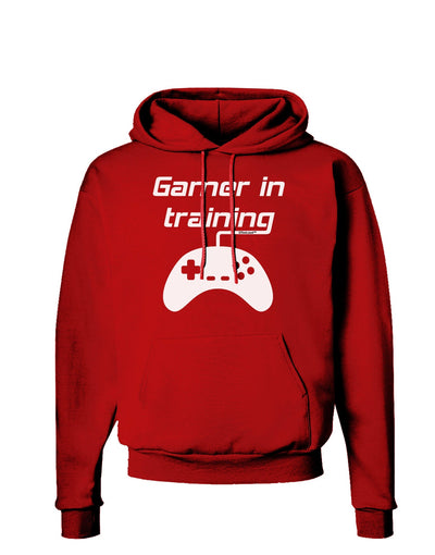 Gamer In Training BnW Dark Hoodie Sweatshirt-Hoodie-TooLoud-Red-Small-Davson Sales