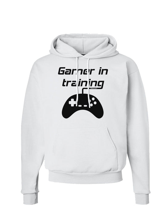 Gamer In Training BnW Hoodie Sweatshirt-Hoodie-TooLoud-White-Small-Davson Sales
