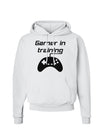 Gamer In Training BnW Hoodie Sweatshirt-Hoodie-TooLoud-White-Small-Davson Sales