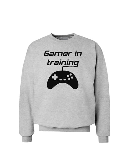 Gamer In Training BnW Sweatshirt-Sweatshirts-TooLoud-AshGray-Small-Davson Sales