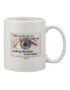 Gandhi Inspired Eye For An Eye 11 oz Coffee Mug - Expertly Crafted by TooLoud-11 OZ Coffee Mug-TooLoud-White-Davson Sales