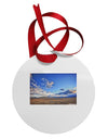 Garden of the Gods Colorado Circular Metal Ornament-Ornament-TooLoud-White-Davson Sales