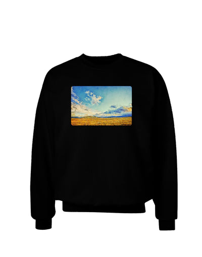 Garden of the Gods Watercolor Adult Dark Sweatshirt-Sweatshirts-TooLoud-Black-Small-Davson Sales