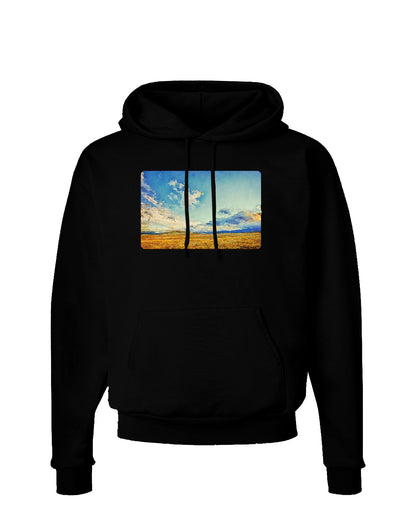 Garden of the Gods Watercolor Dark Hoodie Sweatshirt-Hoodie-TooLoud-Black-Small-Davson Sales