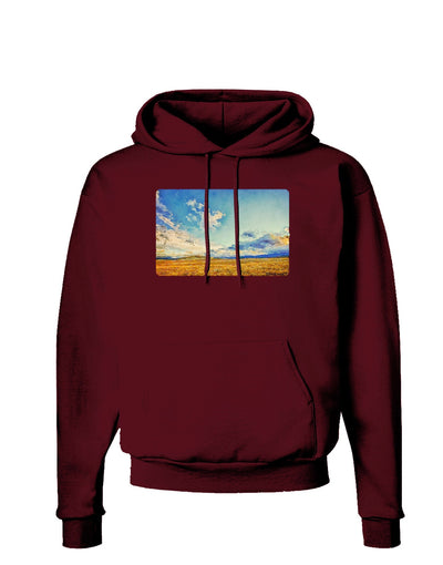 Garden of the Gods Watercolor Dark Hoodie Sweatshirt-Hoodie-TooLoud-Maroon-Small-Davson Sales