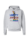 Gay Equality Liberty Justice for All Hoodie Sweatshirt-Hoodie-TooLoud-AshGray-Small-Davson Sales