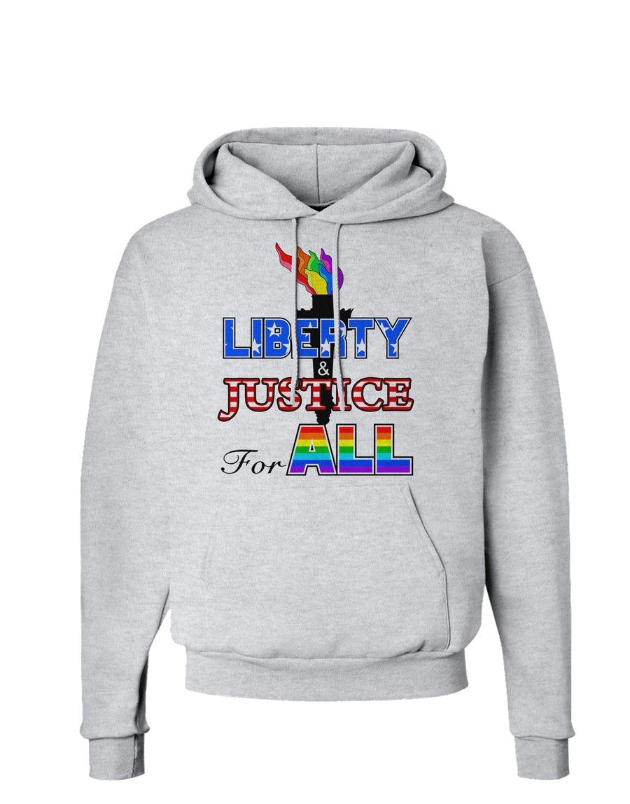 Gay Equality Liberty Justice for All Hoodie Sweatshirt-Hoodie-TooLoud-White-Small-Davson Sales