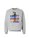 Gay Equality Liberty Justice for All Sweatshirt-Sweatshirts-TooLoud-AshGray-Small-Davson Sales