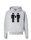 Gay Men Holding Hands Symbol Hoodie Sweatshirt-Hoodie-TooLoud-AshGray-Small-Davson Sales