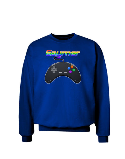 Gaymer Color Adult Dark Sweatshirt-Sweatshirts-TooLoud-Deep-Royal-Blue-Small-Davson Sales