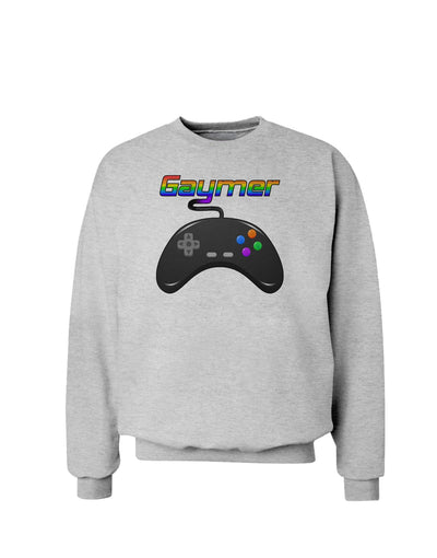 Gaymer Color Sweatshirt-Sweatshirts-TooLoud-AshGray-Small-Davson Sales