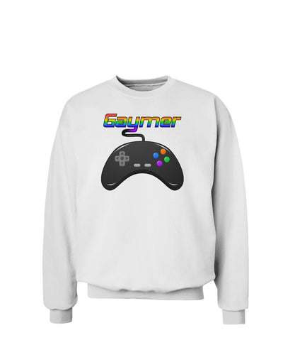 Gaymer Color Sweatshirt-Sweatshirts-TooLoud-White-Small-Davson Sales