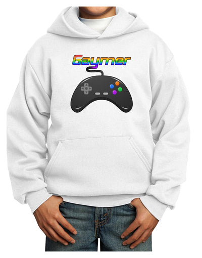 Gaymer Color Youth Hoodie Pullover Sweatshirt-Youth Hoodie-TooLoud-White-XS-Davson Sales