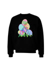 Gel Look Easter Eggs Adult Dark Sweatshirt-Sweatshirts-TooLoud-Black-Small-Davson Sales