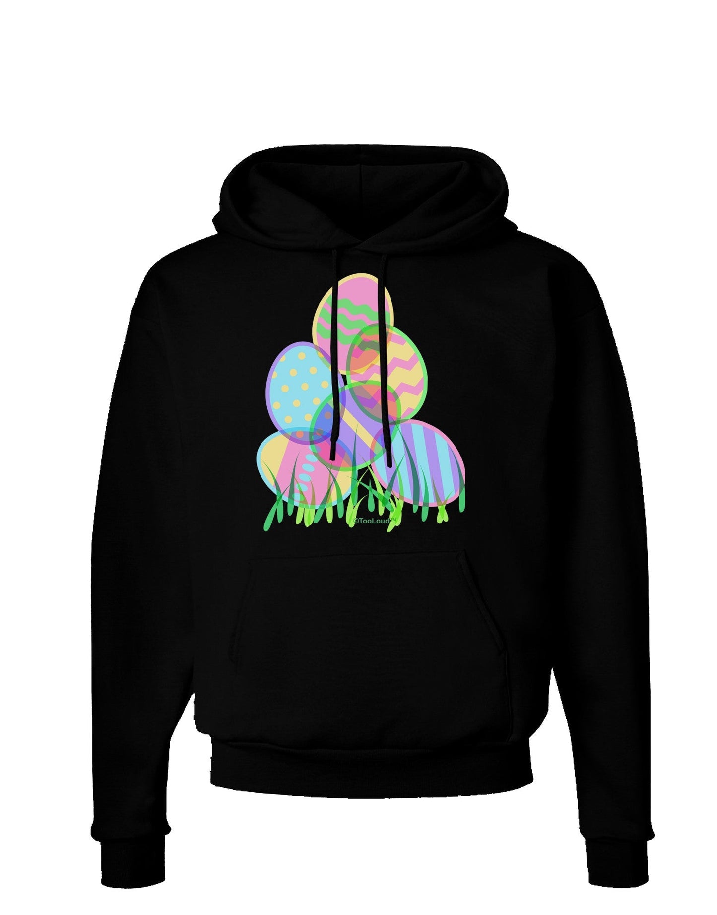 Gel Look Easter Eggs Dark Hoodie Sweatshirt-Hoodie-TooLoud-Black-Small-Davson Sales