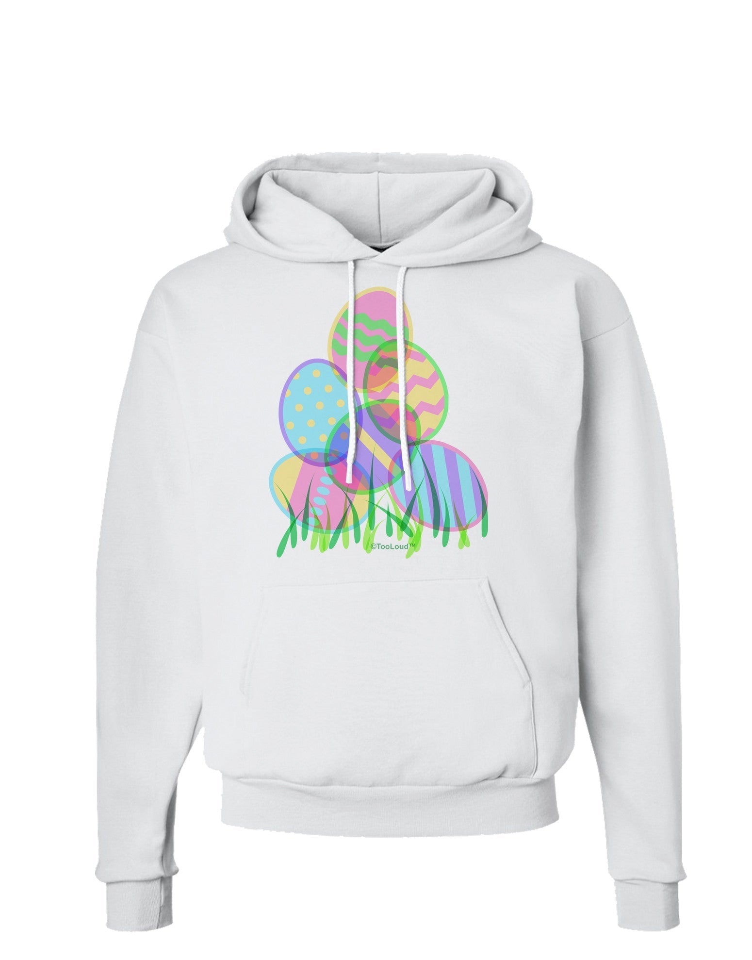 Gel Look Easter Eggs Hoodie Sweatshirt-Hoodie-TooLoud-White-Small-Davson Sales