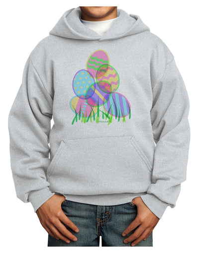 Gel Look Easter Eggs Youth Hoodie Pullover Sweatshirt-Youth Hoodie-TooLoud-Ash-XS-Davson Sales